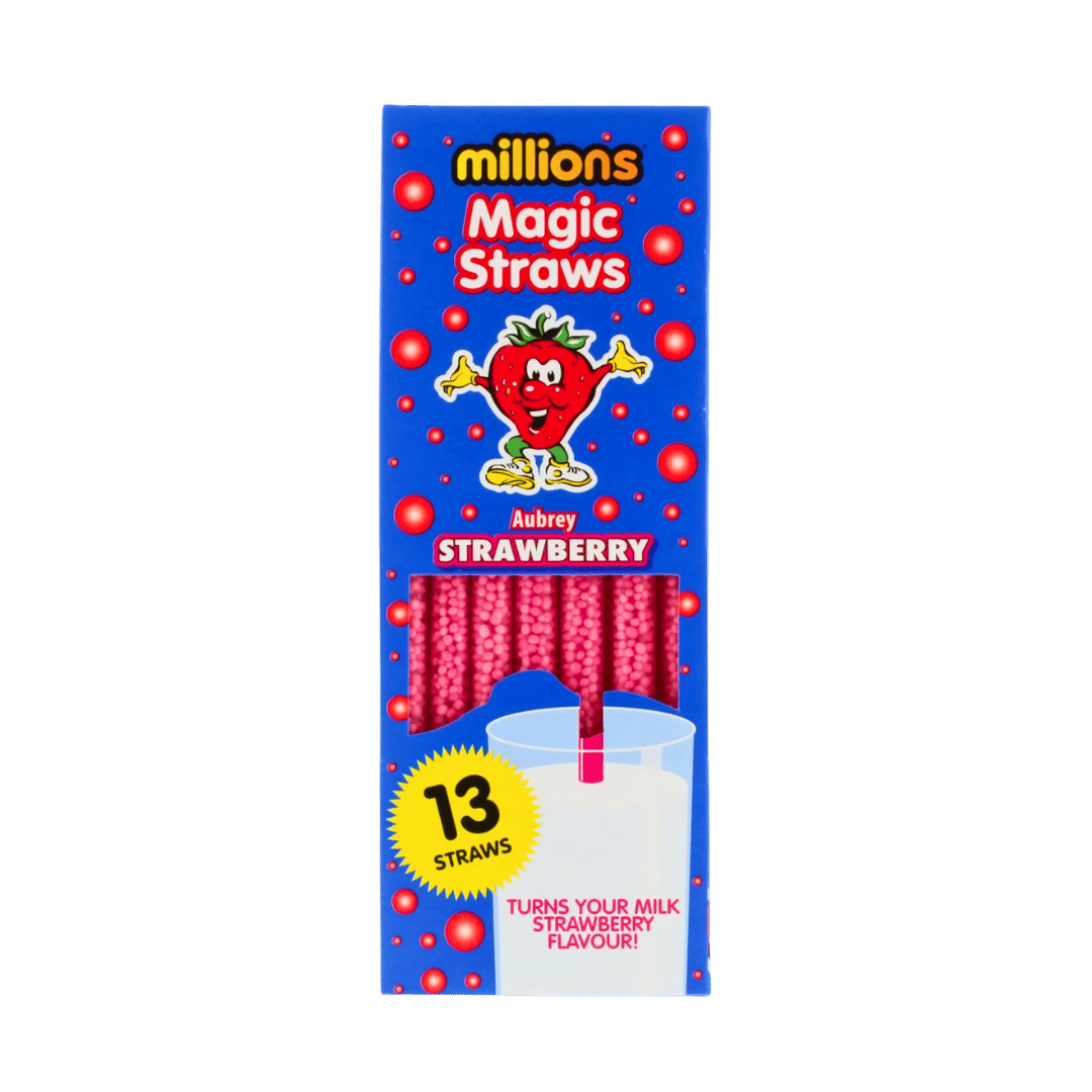 Millions Milkshake Magic Straws Aubrey Strawberry