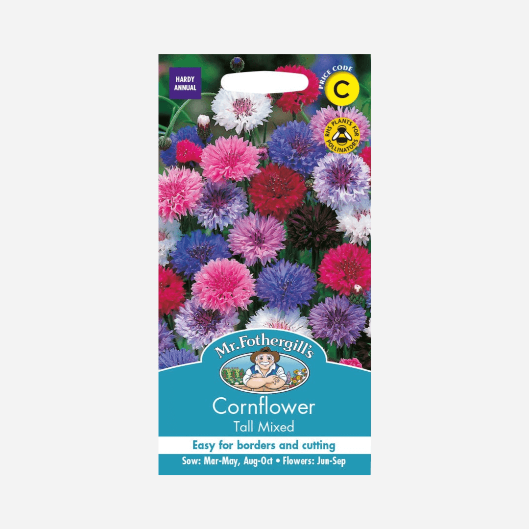 Mr Fothergill's Grow Your Own Cornflower Tall Mixed Seeds