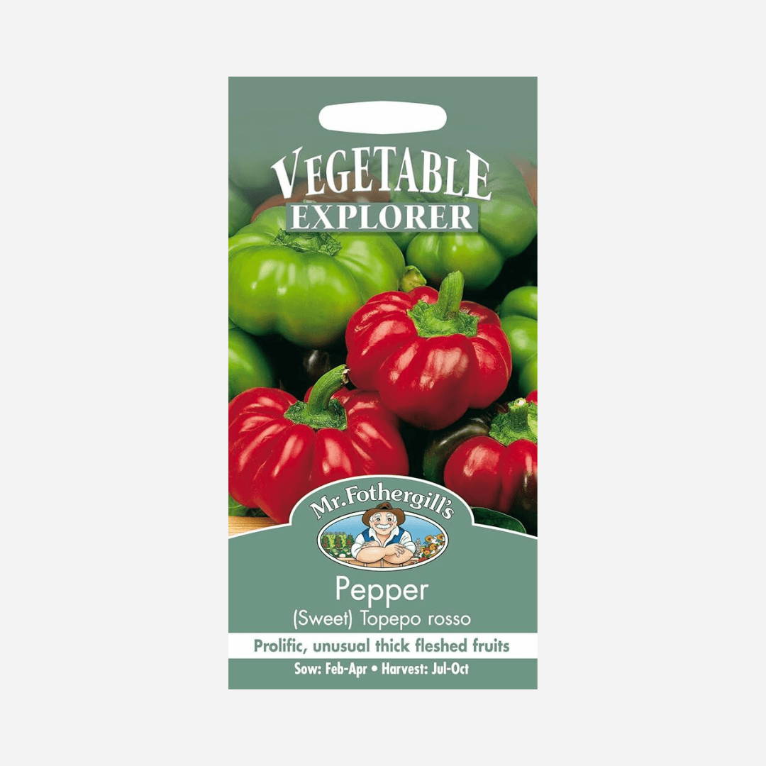 Mr Fothergill's Grow Your Own Pepper Sweet Topepo Rosso Seeds