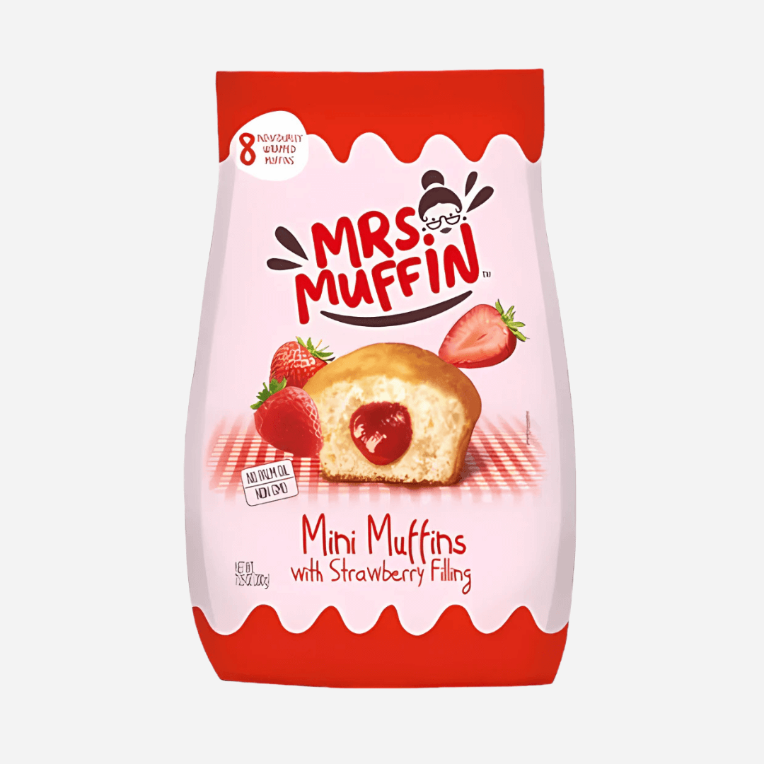 Mrs. Muffin Mini Muffins with Strawberry Filling