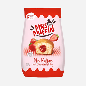 Mrs. Muffin Mini Muffins with Strawberry Filling