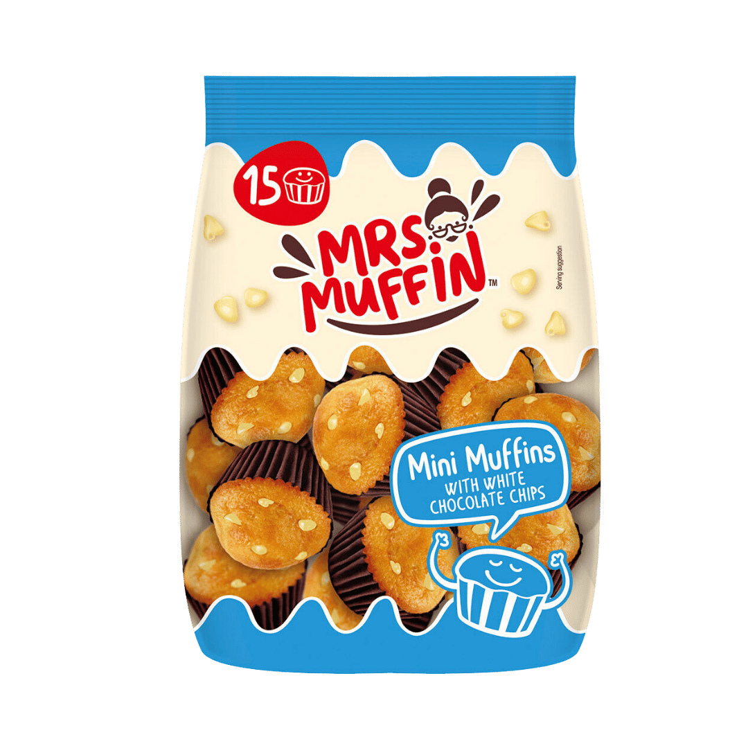 Mrs Muffin Mini Muffins With White Chocolate Chips