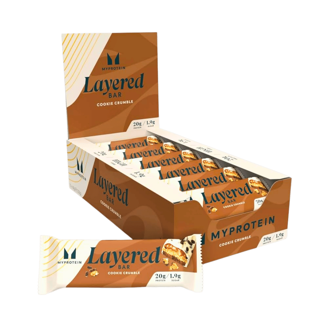 MyProtein Cookie Crumble Layered Protein Bars