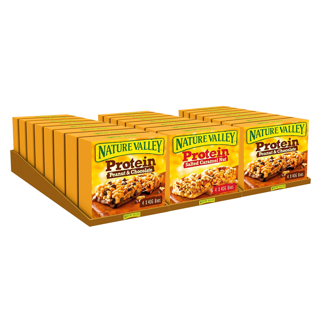 BULK SPECIAL Nature Valley Peanut & Chocolate & Salted Caramel Protein Bars