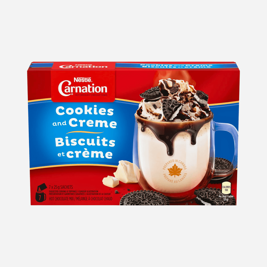 Nestle Carnation Cookies & Creme Biscuits Canadian Hot Chocolate Mix