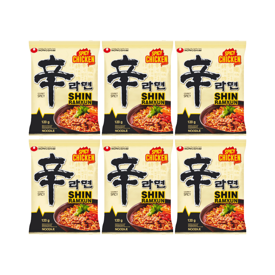 MULTIBUY Nongshim Shin Ramyun Spicy Chicken Flavour Noodles 12 PACKS £3.49