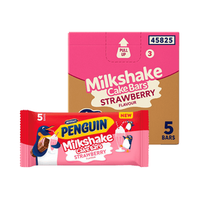 McVitie's Penguin Strawberry Milkshake Cake Bars