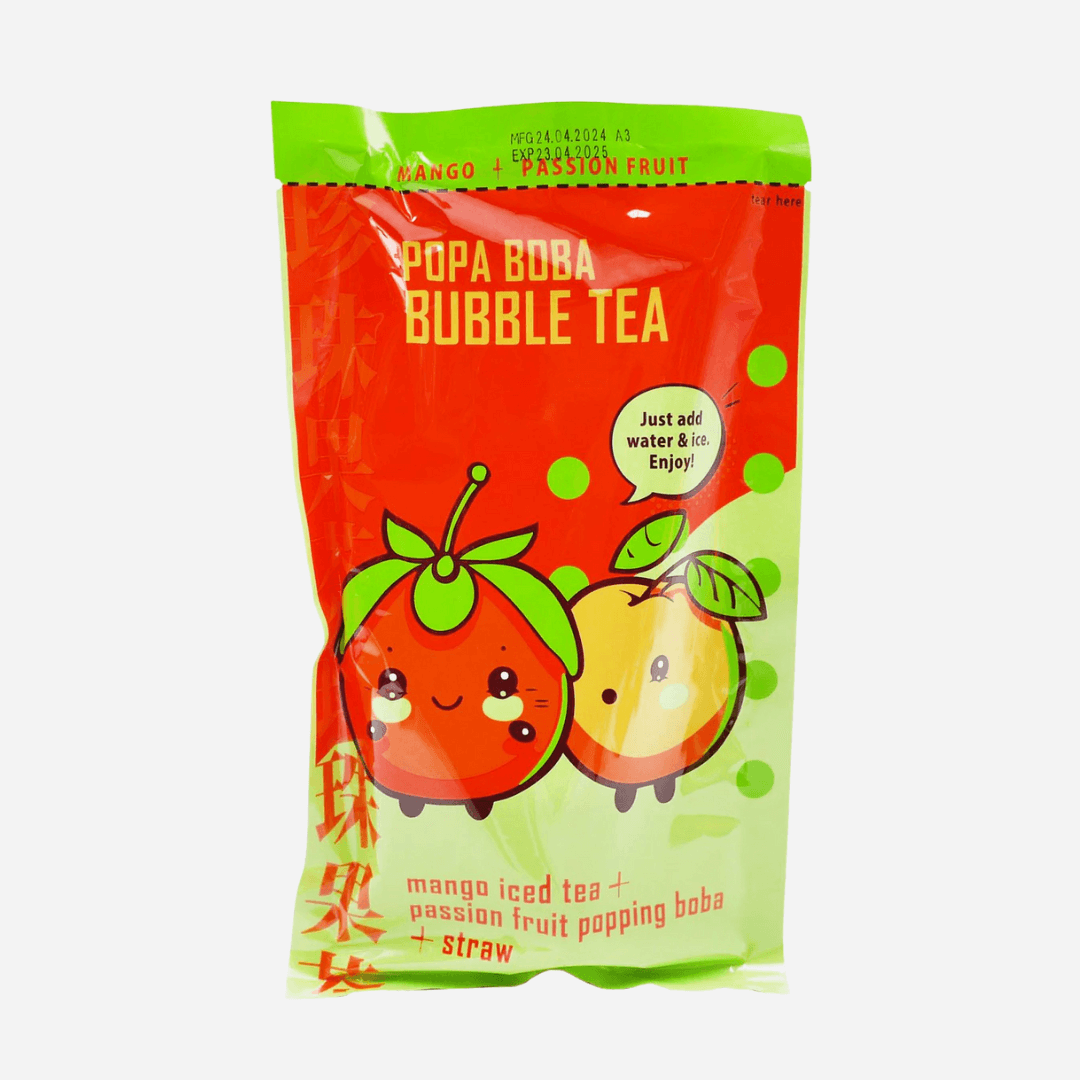 Popa Boba Mango & Passion Fruit Bubble Tea Kits