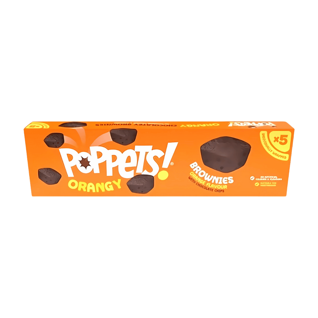 Poppets Orangy Chocolate Chip Brownies