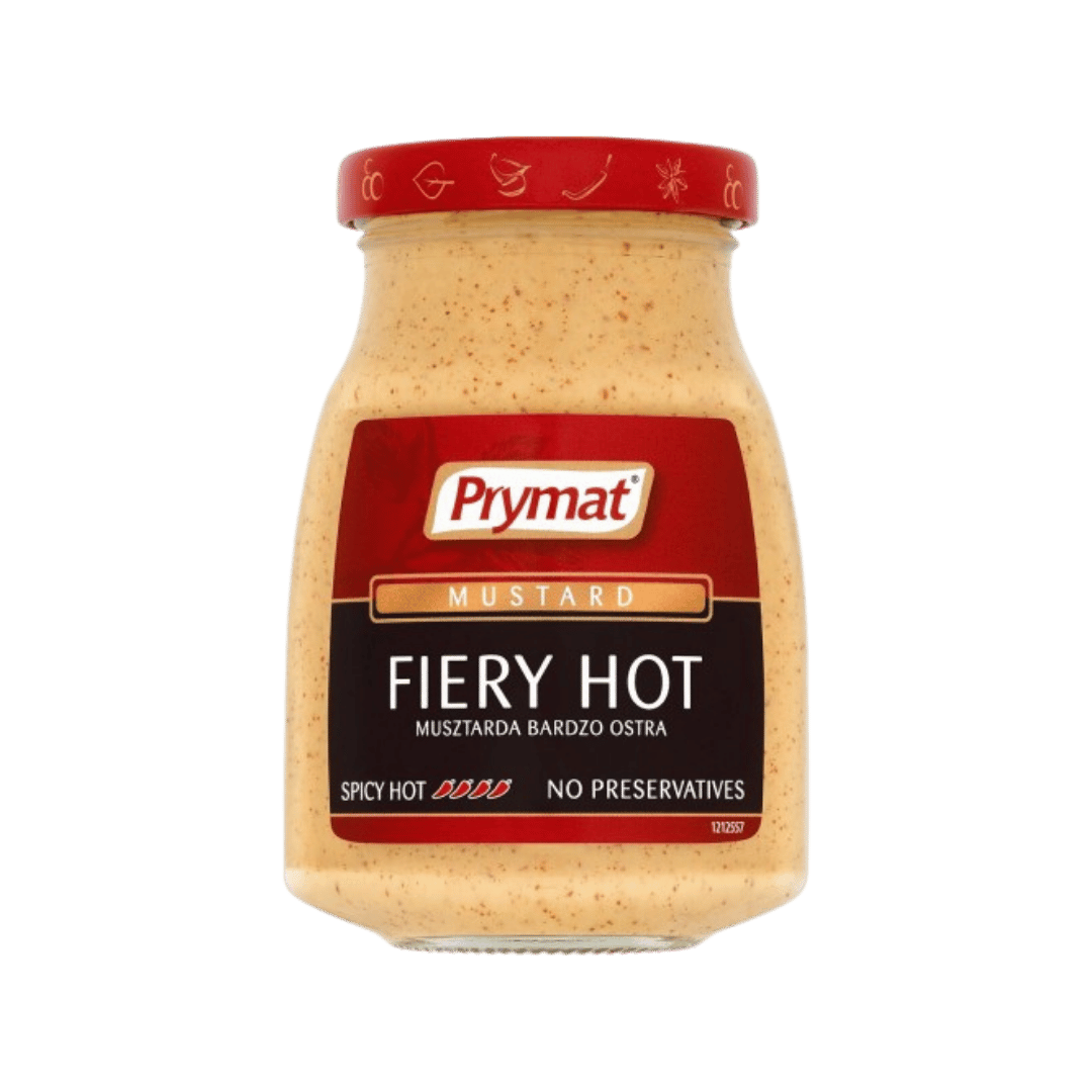 Prymat Fiery Hot Mustard 180g Jar