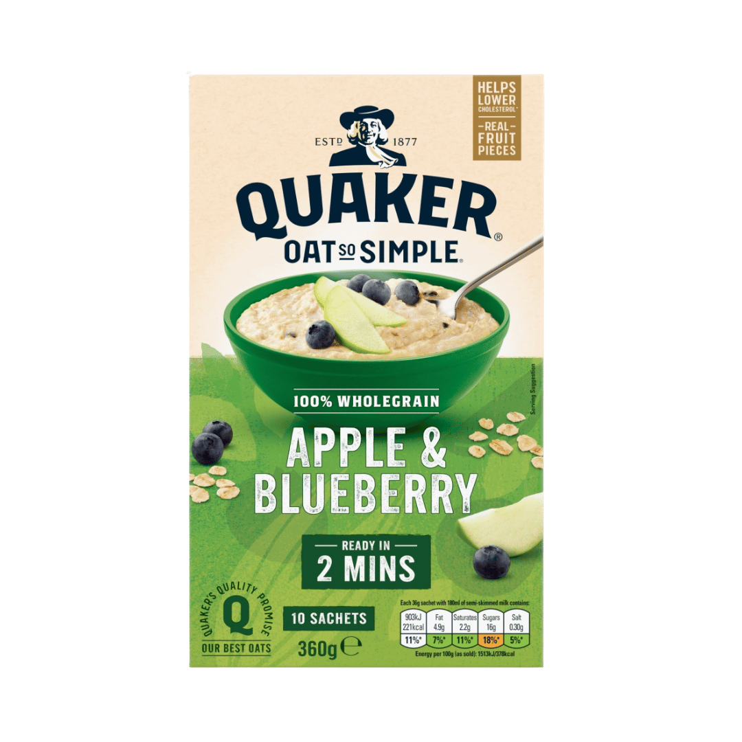 Quaker Oat So Simple Apple & Blueberry Porridge