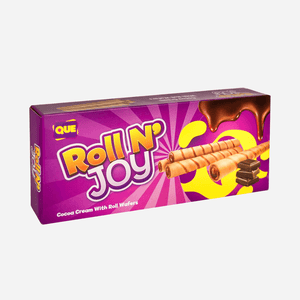 Que Roll N' Joy Cocoa Cream Filled Wafer Rolls