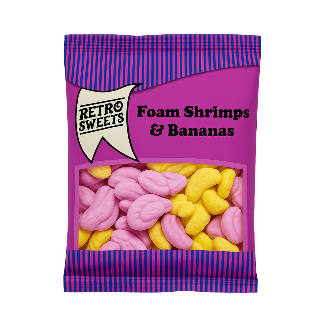 Retro Sweets Foam Shrimp & Banana