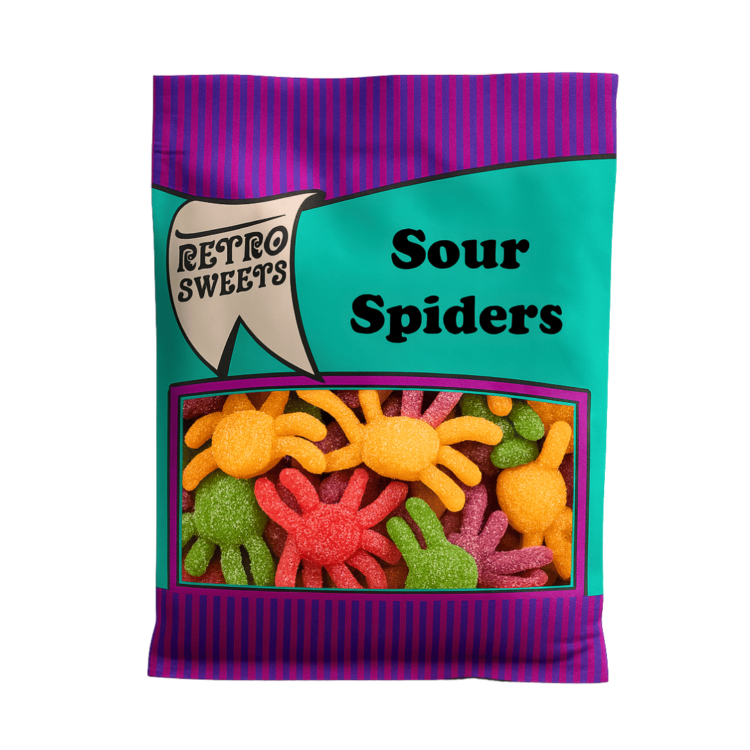 Retro Sweets Sour Spiders