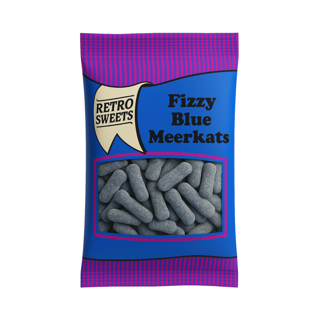 Retro Sweets Fizzy Blue Meerkats