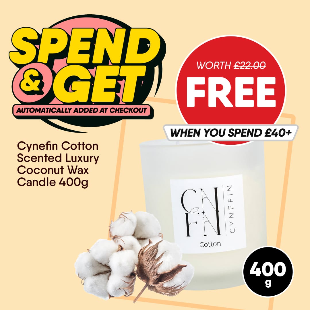 Cynefin Cotton Scented Luxury Coconut Wax Candle 🎁 Spend £40 – We add it for FREE! 🛒