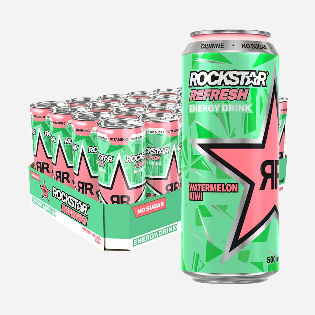 Rockstar Zero Refresh Energy Drink No Sugar Watermelon Kiwi