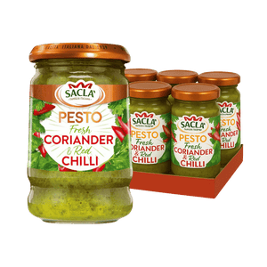 Sacla' Fresh Coriander & Red Chilli Pesto