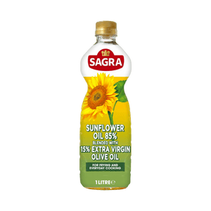 Sagra Sunflower Oil 85% Blended With 15% Extra Virgin Olive Oil