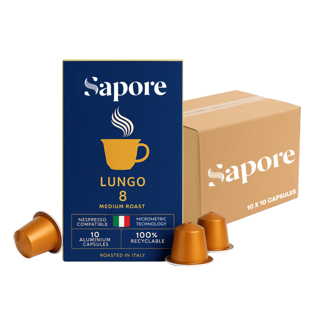 Sapore Lungo Italian Coffee Pods Nespresso Compatible