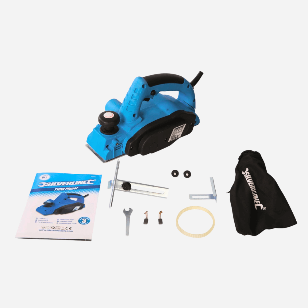 Silverline 710W Electric Planer Power Tool 82mm