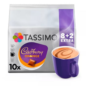 Tassimo Cadbury Orange Hot Chocolate Pods 8+2 Pods