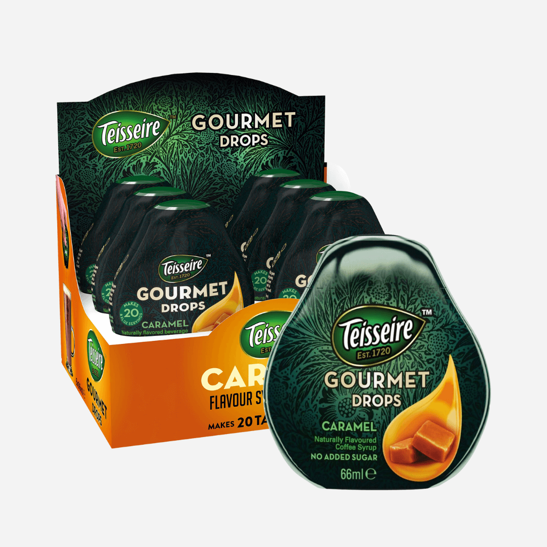 Teisseire Gourmet Drops Caramel Flavoured Coffee Syrup