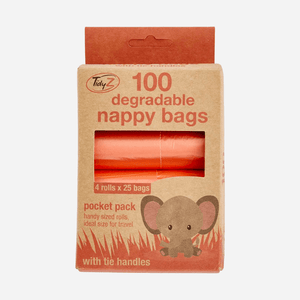 Tidyz Degradable Pocket Pack Nappy Bags