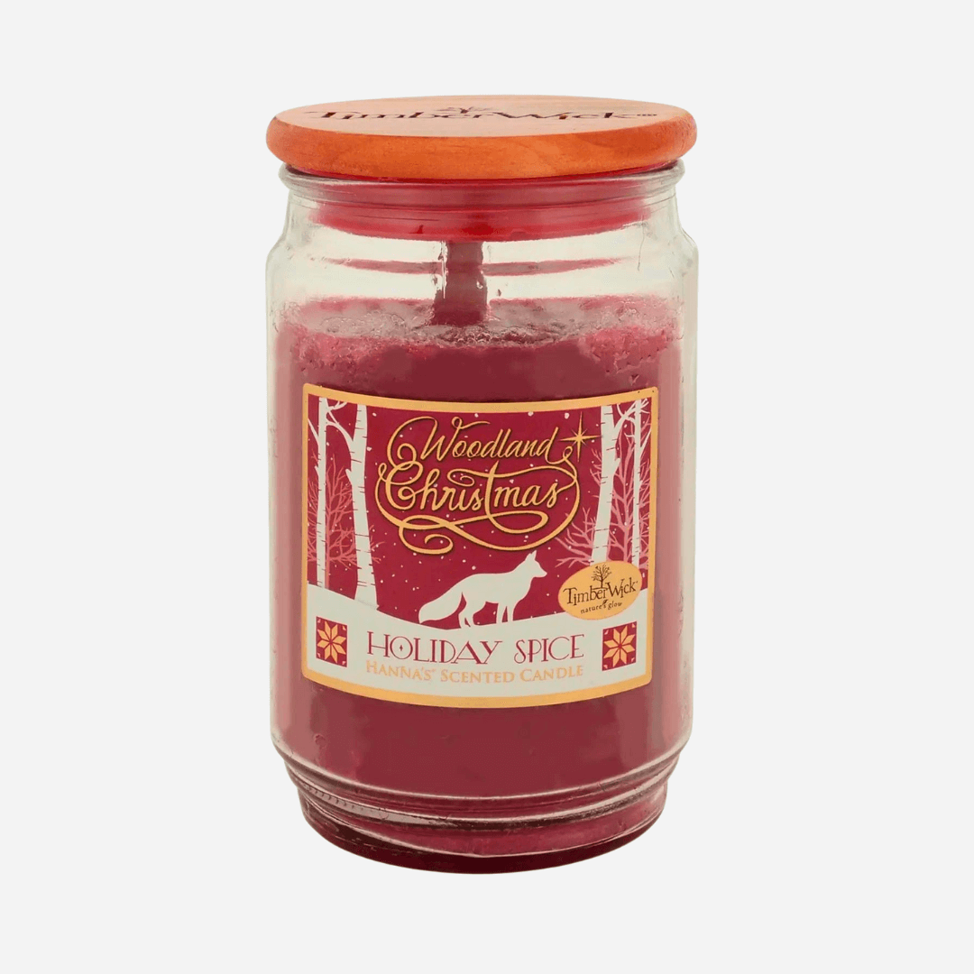 Timber Wick Woodlands Christmas Holiday Spice Scented Candle