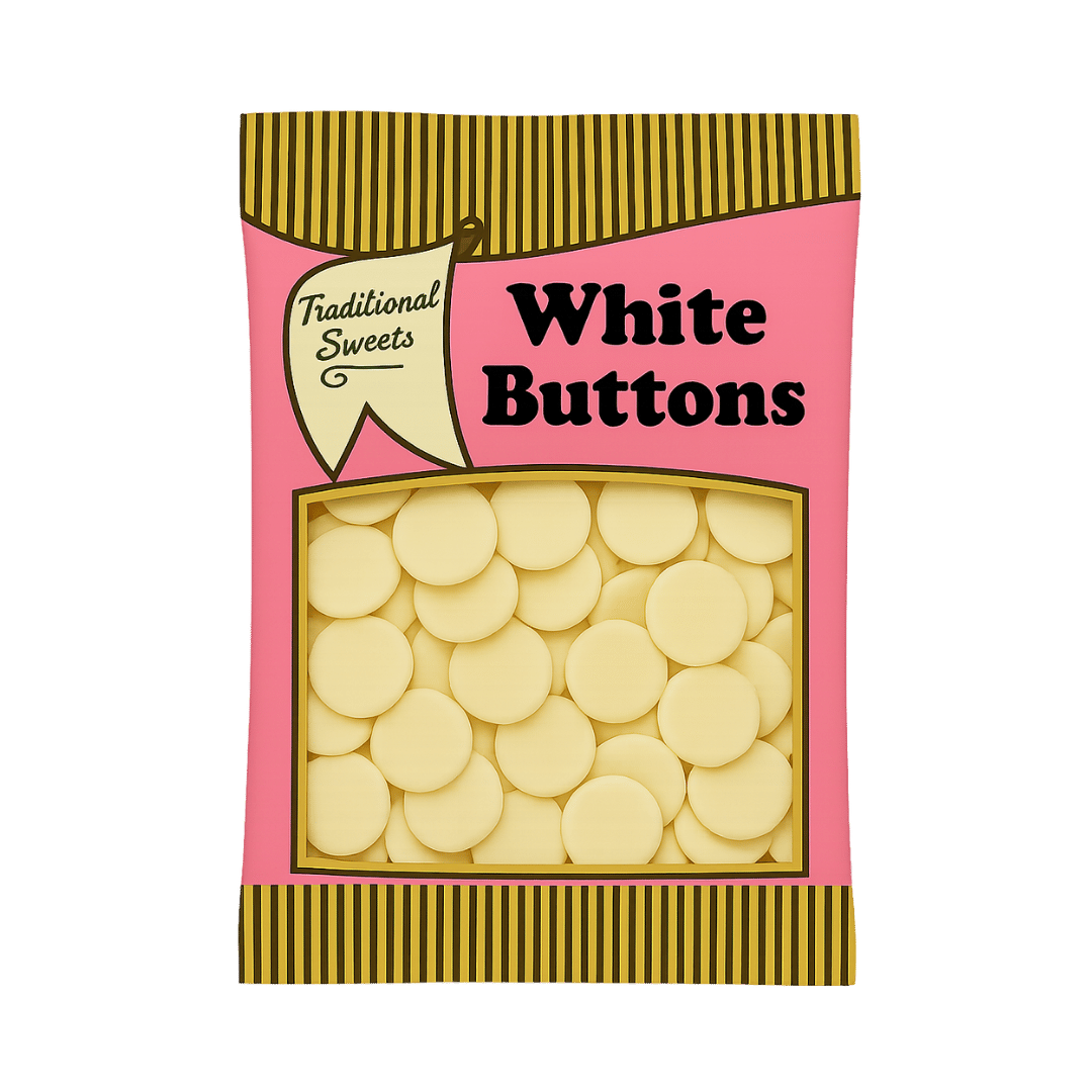 Traditional Sweets White Chocolate Buttons