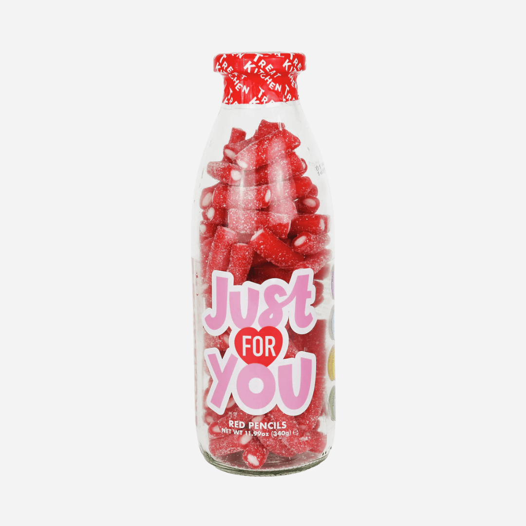 Treat Kitchen Strawberry Flavour Pencils Sweets Bottle