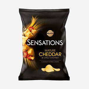 Walkers Sensations Mature Cheddar & Chilli Chutney Crisps