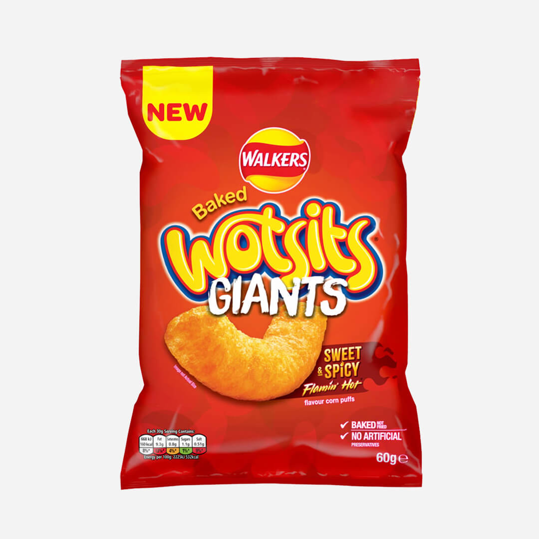 Walkers Wotsits Giants Sweet & Spicy Flamin Hot Crisps