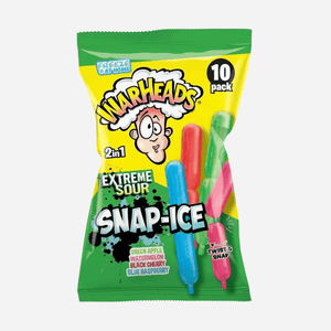 Warheads Extreme Sour 2 In 1 Snap Ice Sticks Freeze Pops